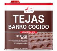 Hidrófugo Tejado Tejas de Terracota - ARCAREPEL 0,75 L (hasta 3,75 m²) | Impermeabiliza las Tejas de Terracota, Incoloro, Efecto Perla, Protege del Hielo y las Algas - Arcane Industries