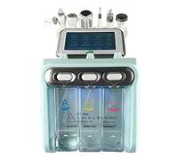 Hidrógeno Oxígeno pequeña burbuja Máquina de belleza facial 6 en 1 Dermoabrasión RF Masaje facial limpieza herramientas para el cuidado de la piel Instrumento de rejuvenecimiento de la piel,Green-EU