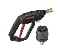 Hidrolavadora de lanza corta con conexión para manguera M22/14 y boquilla de alta presión 5 en 1, conector