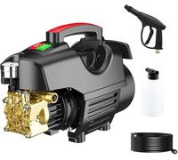 Hidrolavadora eléctrica de 2800 W, máquina de Lavado de Coches de Alta Potencia de 18 MPa, para Coches, Vallas, entradas de vehículos, hogares y Patios.