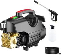 Hidrolavadora eléctrica de 2800 W, máquina de Lavado de Coches de Alta Potencia de 18 MPa, para Coches, Vallas, entradas de vehículos, hogares y Patios.