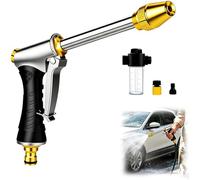 Hidrolavadora Portátil de Mano, Pistola Lavadora de Alta Presión con Boquilla Ajustable, Máquina de Limpieza para Patio, Coche, Entrada, Terraza y Superficies Exteriores