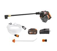 Hidrolimpiadora a batería worx hydroshot 20v y 56 bares de presión