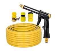 Hidrolimpiadora Compacta con Boquillas Ajustables Estanco Limpieza Profunda | Máquina de Lavado de Coches por Presión para Garaje Balcón Suelo Ventana Exterior Canal Jardín Patio Vehículo Biciclet