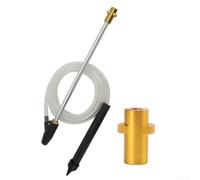 Hidrolimpiadora de chorro de arena para Kärcher K Series & para lavor | Boquilla de chorro de arena húmeda de 2500 PSI hasta 60 °C, accesorio de eliminación de óxido con conexión rápida m22 para