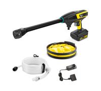 Hidrolimpiadora de presión media inalámbrica con manguera de aspiración, batería recargable 18 v, cargador máx. 24 bar khb 6 battery set mj kärcher