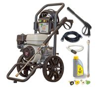 Hidrolimpiadora Profesional Gasolina 3100 PSI (213 Bar) - Motor Honda GP200 196cc 5,5 HP - 8,5 L/min - Uso Intensivo con Chasis de Acero - WASPPER W3100HA