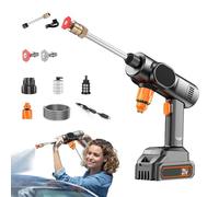 Hidrolimpiadora Sin Cable 21V Hidrolimpiadora Inalámbrica De Batería | Limpieza de Jardín Para La Limpieza De Coche Jardín Entrada Terraza Patio Exterior Industrial Y Comercial