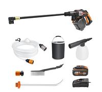 Hidrolimpiadora sin Cable Hydroshot de 18V (20V MÁX) Nitro Worx WG633E.1, PowerShare, Limpieza de terrazas y Lavado de Coches, máx. 56 Bares, 220L/H, con Accesorios, batería de 4,0Ah y Cargador