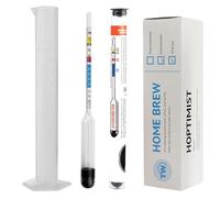 Hidrómetro para elaboración casera con frasco de muestra de 100 milímetros incluido - Equipo para elaboración casera de vino y cerveza y para elaborar su propia cerveza casera