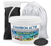 Hidroplaneta carbón activado para acuario, se vende en bolsa de 500 g, 1 kg, 2 kg, cubo de 5 kg, 10 kg, bolsa de 25 kg, granulado de alta pureza, purificación de agua (25 kg)
