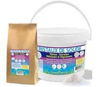 Hidroplaneta Cristales de soda puros al 100% - 500 g 1 kg 2 kg 5 kg 10 kg - Limpiador multiusos ecológico - Solución natural para el hogar