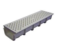 Hidrotecnoagua desagües de suelo - Canaleta con rejilla polipropileno t-130pb crema