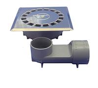 Hidrotecnoagua desagües de suelo - Sumidero vertical horizontal t-88vhi 360º 10x10 40 inoxidable