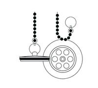 Hidrotecnoagua sifones - Kit montaje válvula lavabo bide k-61-c-d. 70 cromo
