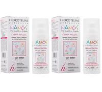HIDROTELIAL Nanos Crema Facial, Piel Sensible y Atópica, Blanco, 50 Ml (Paquete de 2)