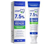 Hidroxiapatita Pasta de Dientes Sin Fluor, Hidroxiapatita pasta Dientes Blanquear Dientes para Antisarro, Hydroxyapatite Pasta de Dientes, Mantener la Salud Bucal, Reparar el Esmalte Dental Dañado