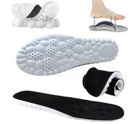 HIDRUO 4d Cloud Technology Insole Super Soft, Plantar Fasciitis Insoles, Memory Foam Arch Support Inserts, Acupoint Massage Insole for Foot & Joint Support (39-40, 1Pair Black)