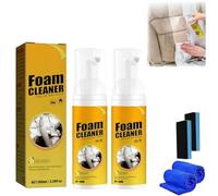 HIDRUO Car Steering Wheel Foam Cleaner, Multifunctional Interior Cleaner, Car Seat Upholstery Strong Stain Remover, Effective Grease and Dirt Removal, Foam Cleaner for and House (2)