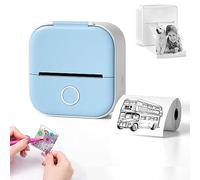 HIDRUO Doodle Dash Printer, Note Buddy Doodle Dash, Inkless Sticker Printer, Fast Printing Portable Mini Thermal Printer for Learning Assistance, Study Notes, Memo, Fun, Work, Journal (Azul)