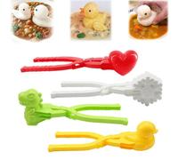 HIDRUO Duck Rice Mold, Rice Ball Mold, Rice Duck Mold DIY Sushi Molds Animal Rice Tool, Animal Shapes Sushi Mold (A-4PCS)