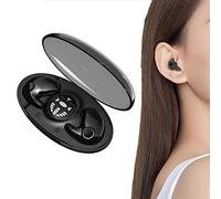 HIDRUO Invisible Sleep Wireless Earphone Ipx5 Waterproof, Ear Buds Wireless Bluetooth Earbuds, True Wireless Earbuds Sense-Free to Wear Bluetooth 5.3 with Wireless Charging Case (Black)