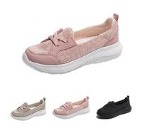 HIDRUO Kotsas Orthopedic Shoes for Womens, Orthopedic Women Shoes Breathable Slip-on Arch Support Non-Slip (37, Pink)