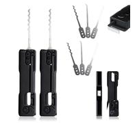 HIDRUO Lock Picking Set, Fidget Toys Set Professional Locksmith, Lock Picking Fidget Set, Compact and Portable Rake Pick Clock (2 Set)