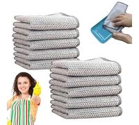 HIDRUO Multipurpose Wire Miracle Cleaning Cloths, Double Layer Reusable Cleaning Cloths Wire Dish, Magnifying Multi Purpose Wire Dishwashing Rags for Wet and Dry (20PCS)