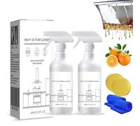 HIDRUO Splash Foam Spray, Heavy Oil Cleaner Foam, Grease And Dirt Remover Foam Spray, Kitchen Spray Cleaner and Degreaser for Countertops, Ovens, and Appliances (2PCS)