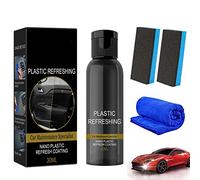 HIDRUO Ultishine Plastic Revitalizing Coating Agent Set, Plastic Refreshing Car Black, Powerful Stain Removal Kit for Car, Nano Plastic Refreshing Coating for Car Quick Restorer (30ML, 1PCS)