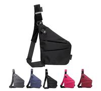 HIDRUO Wander Plus Anti Theft Bag, Waterproof Anti-theft Crossbody Shoulder Bag, Side Slim Sling Bag for Outdoor (Right Shoulder, Black)