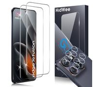 HidWee Compatible con Motorola Moto Edge 70 Fusion Cristal Templado, 2Pcs [3D Cobertura Completa] Protector de Pantalla + 2Pcs Protector de Lente Cámara, HD 9H Dureza Anti-Arañazos