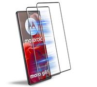 HidWee Compatible con Motorola Moto G85 5G/ Edge 50 Fusion Protector de Pantalla, 2 Piezas Fullglue Cristal Templado [3D Cubierta de Pegamento Completo], Anti-caída 9H Dureza HD Vidrio Templado