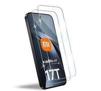 HidWee Compatible con Xiaomi 17T/ POCO X8 Pro 5G Cristal Templado, 2 Piezas HD Protector de pantalla, Sin Burbujas, Anti-Arañazos, Antihuellas, 9H Dureza Vidrio Templado- Transparente