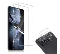 HidWee Cristal Templado Compatible con ASUS Zenfone 12 Ultra, 2 Piezas Protector de Pantalla + 2 Piezas Protector de Lente Cámara, 9H Dureza Sin Burbujas Cristal Templado & Protector de Cámara