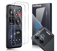 HidWee Cristal Templado Compatible con Nothing Phone 4b, 2 Piezas Protector de Pantalla + 2 Piezas Protector de Lente Cámara, 9H Dureza Sin Burbujas Cristal Templado