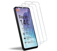 HidWee Cristal Templado Compatible con Xiaomi Redmi 14C 4G/Poco C75 Protector Pantalla, Sin Burbujas, Antihuellas, Anti-Arañazos, 9H Dureza HD Vidrio Templado, 3 Piezas