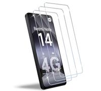 HidWee Cristal Templado Compatible con Xiaomi Redmi Note 14 4G/5G (Not Pro) Protector Pantalla, Sin Burbujas, Antihuellas, Anti-Arañazos, 9H Dureza HD Vidrio Templado,3 Piezas