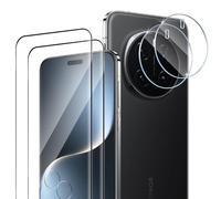 HidWee Protector de Pantalla Compatible con Honor Magic7 Pro/Magic 7 Pro 5G Cristal Templado, 2+2 Pcs [3D Cobertura Completa] Vidrio Templado + Protector de Lente Cámara, 9H Dureza Anti-Arañazos