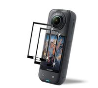 HidWee Protector de Pantalla Cristal Templado Compatibles con Insta360 X5 Vidrio Templado, 2 Piezas 3D Película Protectora de Pantalla HD Antiarañazos y Antihuellas Sin Burbujas