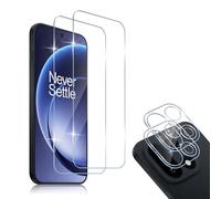 HidWee Protector de Pantalla para OnePlus 15 5G, 2+2 Piezas Cristal Templado y Protector de Lente de Cámara, 9H Dureza, HD Anti-Arañazos, Capa Oleofóbica Antihuellas, Sin Burbujas