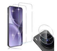 HidWee Protector de Pantalla para VIVO X300 Pro, 2+2 Piezas Cristal Templado y Protector de Lente de Cámara, 9H Dureza, HD Anti-Arañazos, Capa Oleofóbica Antihuellas, Sin Burbujas