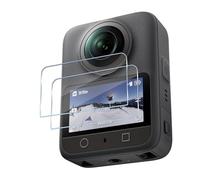 HidWee Protector Pantalla Compatible con DJI Osmo 360 Cristal Templado, 2 Piezas Sin Burbujas, Anti-Arañazos, Antihuellas, HD 9H Dureza Vidrio Templado