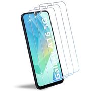 HidWee Protector Pantalla Compatible con Samsung Galaxy A26 5G/A16 4G/5G/A17 4G/5G Cristal Templado, 3 Piezas HD Protector de Pantalla, Sin Burbujas, Anti-Arañazos, 9H Dureza Vidrio Templado