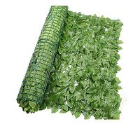 Hidyliu Fence Panel de privacidad, 1 rollo de seto artificial, hiedra artificial, verde claro, protección UV, tamaño 0,5 x 3 m, para jardín, terraza y patio trasero