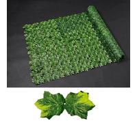 Hiedra artificial, 50 x 500 cm, resistente a los rayos UV, planta falsa para decoración del hogar, jardín, balcón, fácil instalación, realista