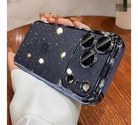 HIEHGN Compatible con iPhone 17 Pro MAX, Funda rígida de PC, Funda Protectora anticaídas de Cobertura Total con Purpurina galvanizada para iPhone 16, Azul, para iPhone 14pro