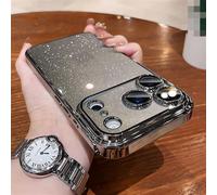 HIEHGN Estuche rígido para PC Compatible con iPhone 17 Pro MAX, con Purpurina galvanizada, Cobertura Total, Resistente a caídas, para iPhone 16, Gris, para iPhone 14 Pro MAX.