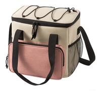 Hielera portátil aislada de 13 litros con barrera térmica multicapa diseñada para una retención prolongada del frío en escenarios de aventura al aire libre (rosa)